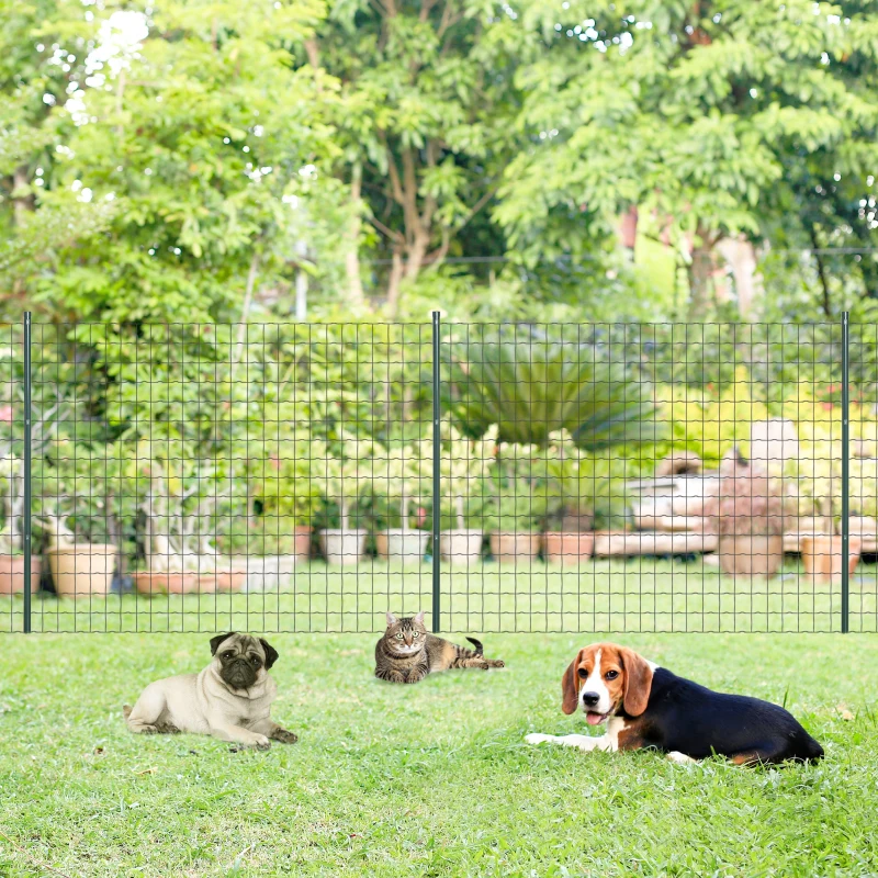 Outsunny tuinhek 10 x 1,5 m volière gaas gaas gaas gaas