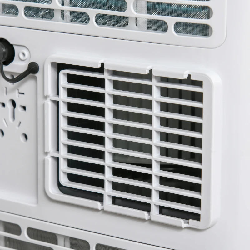 HOMCOM 7000 BTU Air Conditioner Portable AC Unit for Cooling Dehumidifying Ventilating with Remote Controller, LED Display, Timer, for Bedroom, White