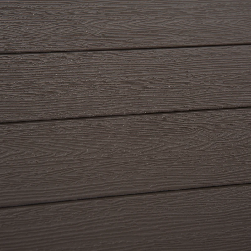 Outsunny tuintafel klaptafel kunststof bruin picknicktafel