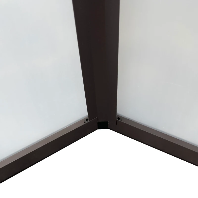 Outsunny Sera de Gradina pentru Plante din Policarbonat si Aluminiu, 2.4 x 2.4m