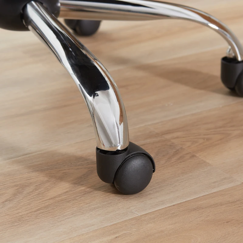 HOMCOM Ergonomische kantoorstoel gamestoel draaistoel gaming stoel schuimstof netstof zwart(m-9)