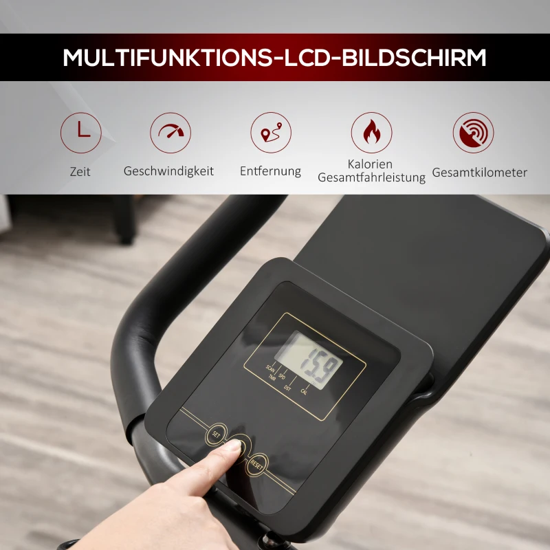 Rower treningowy HOMCOM, trenażer rowerowy 2 w 1