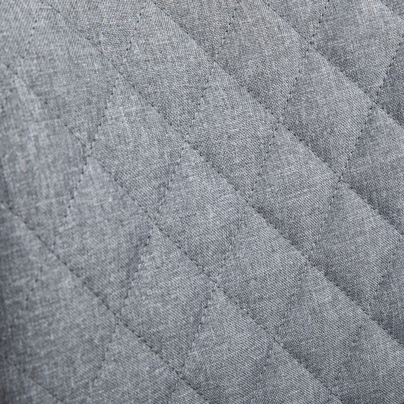 Vinsetto Silla de Oficina Silla de Escritorio Ergonómica Altura Ajustable con 5 Ruedas Nylon Giratorias de 360° Asiento Acolchado Diseño Elegante de Rombos 45,5x65x84-95,5 cm Gris