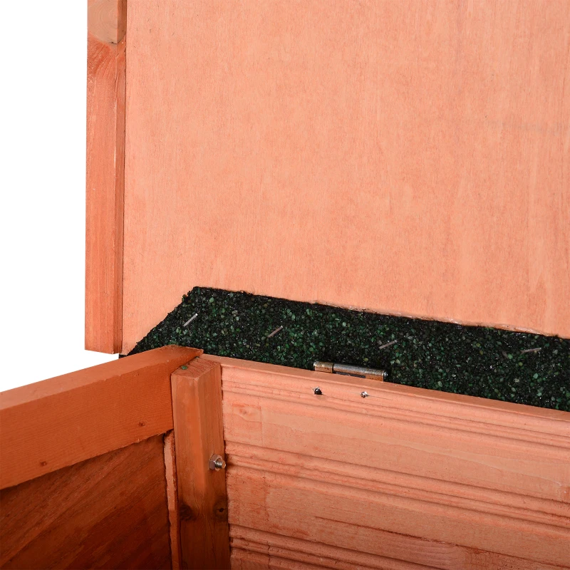 Outsunny Wooden Garden Storage Shed Tool Cabinet Double Door 128x50x90cm