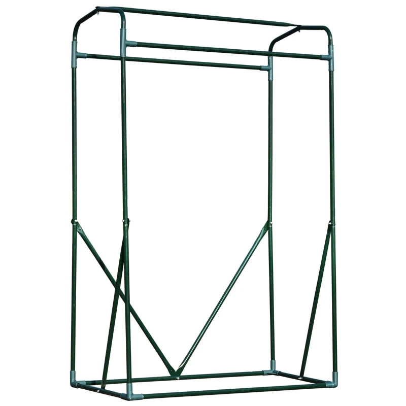 Outsunny Outdoor PE Greenhouse Steel Frame Plant Cover with Zipper 100L x 50W x 150HCM - Green