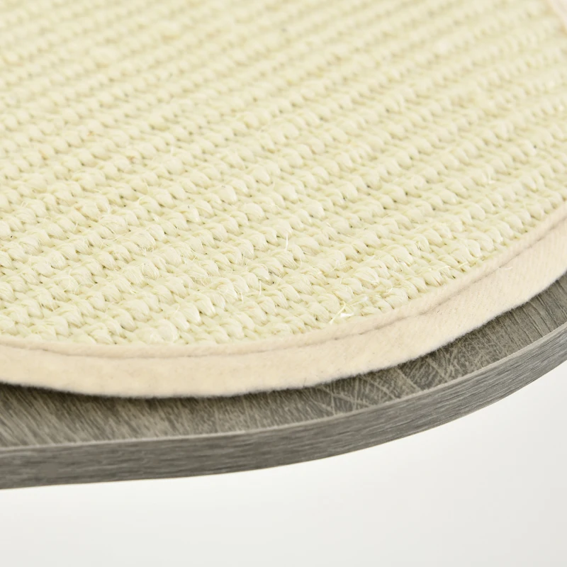 PawHut Drapak z Hamakiem, 3 Poziomy, Sznurek sizalowy, 50 cm x 34 cm x 185 cm, Szary + Naturalny