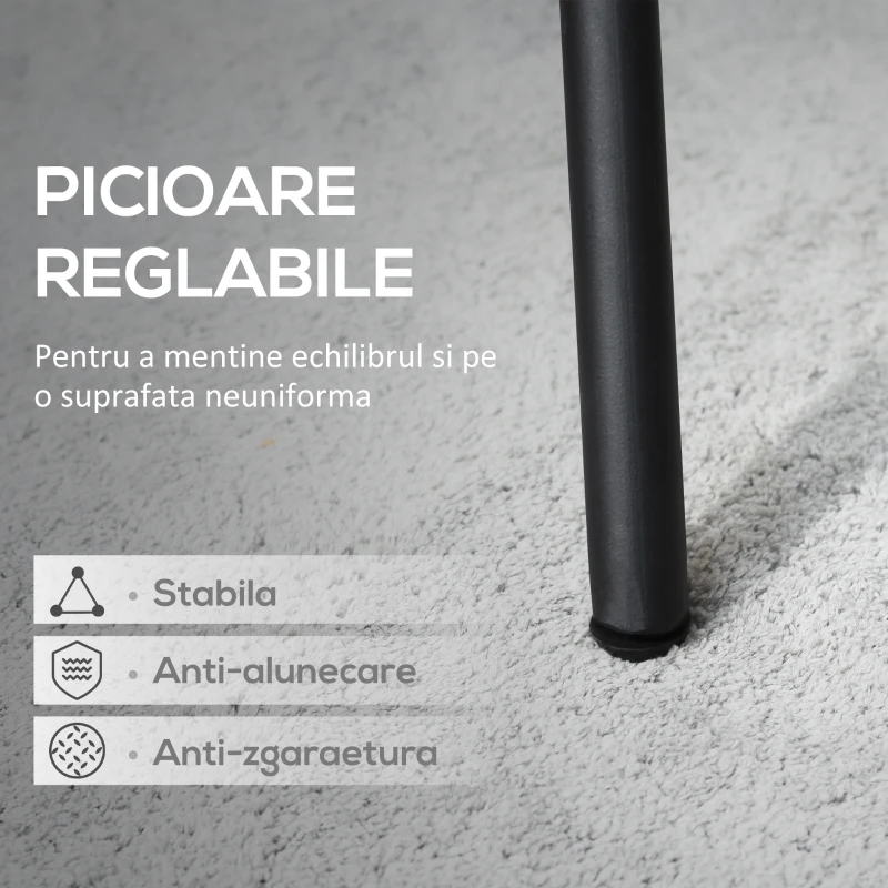 Masa mare rotunda Outsunny, de 91 cm. Masa de exterior din metal cu blat din plasa, pentru gradina, balcon, langa piscina, neagra