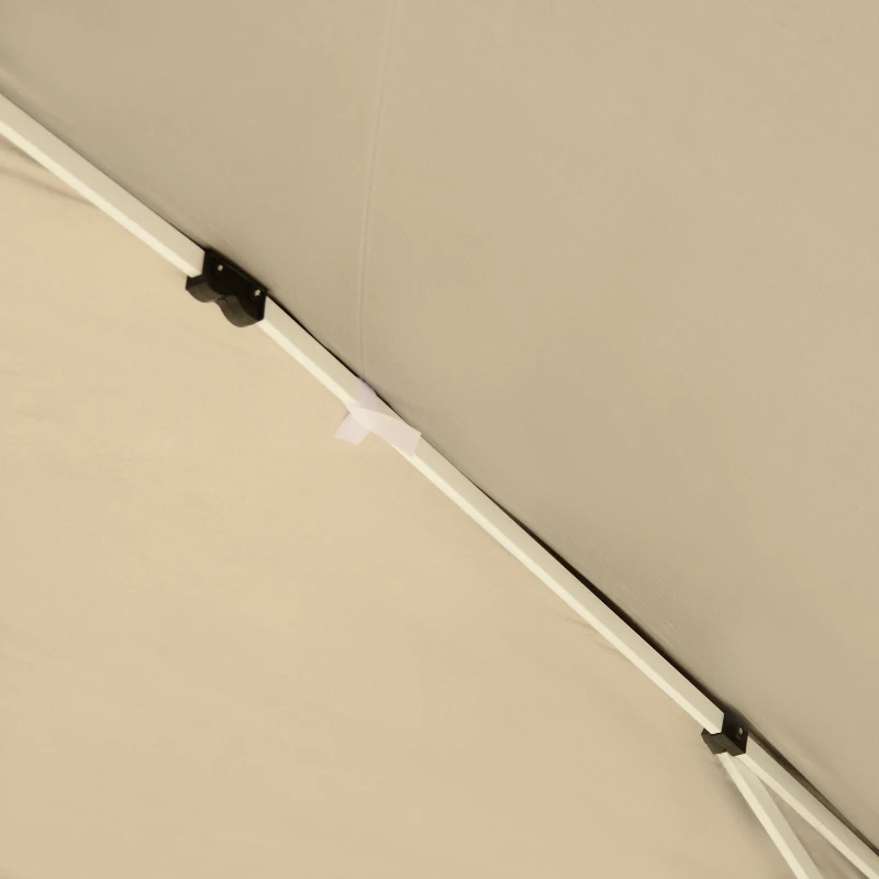 Outsunny 3 x 3M Garden Pop Up Gazebo Height Adjustable Marquee Party Tent Wedding Canopy with Carrying Bag, Black