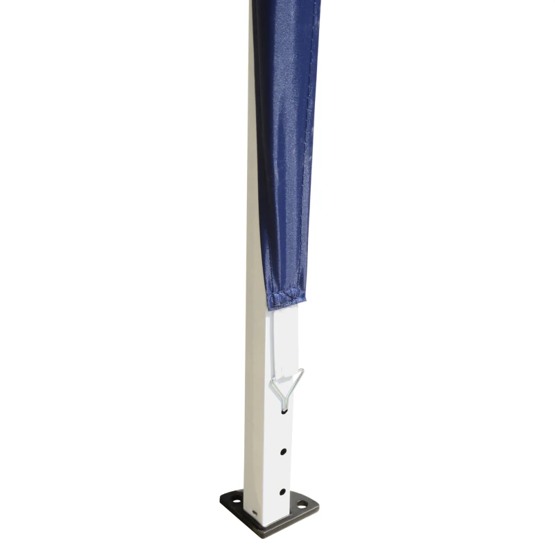 Outsunny 3 x 3M Garden Pop Up Gazebo Height Adjustable Marquee Party Tent Wedding Canopy with Carrying Bag, Blue(m-8)