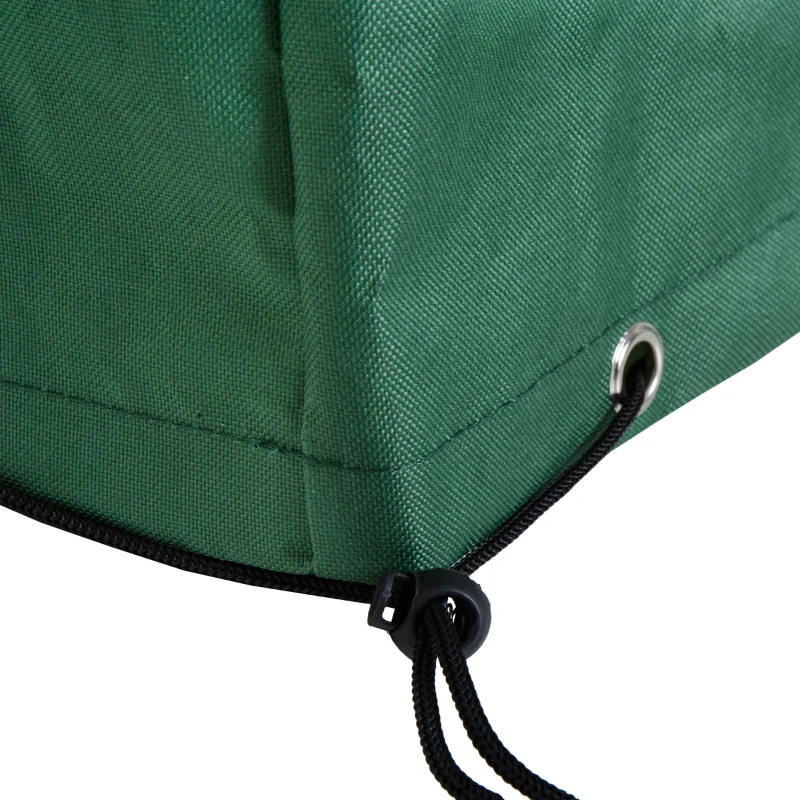 Outsunny UV/Rain Protective Rattan Furniture Cover, 135x135x75 cm-Green(m-7)