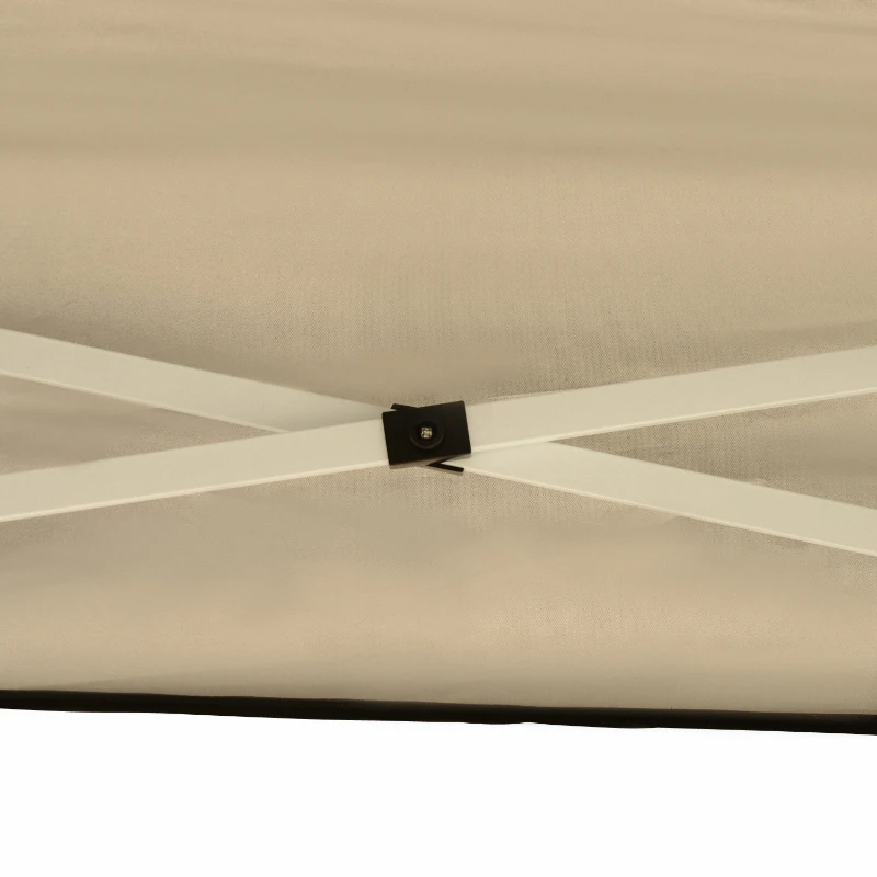 Outsunny 3 x 3M Garden Pop Up Gazebo Height Adjustable Marquee Party Tent Wedding Canopy with Carrying Bag, Black