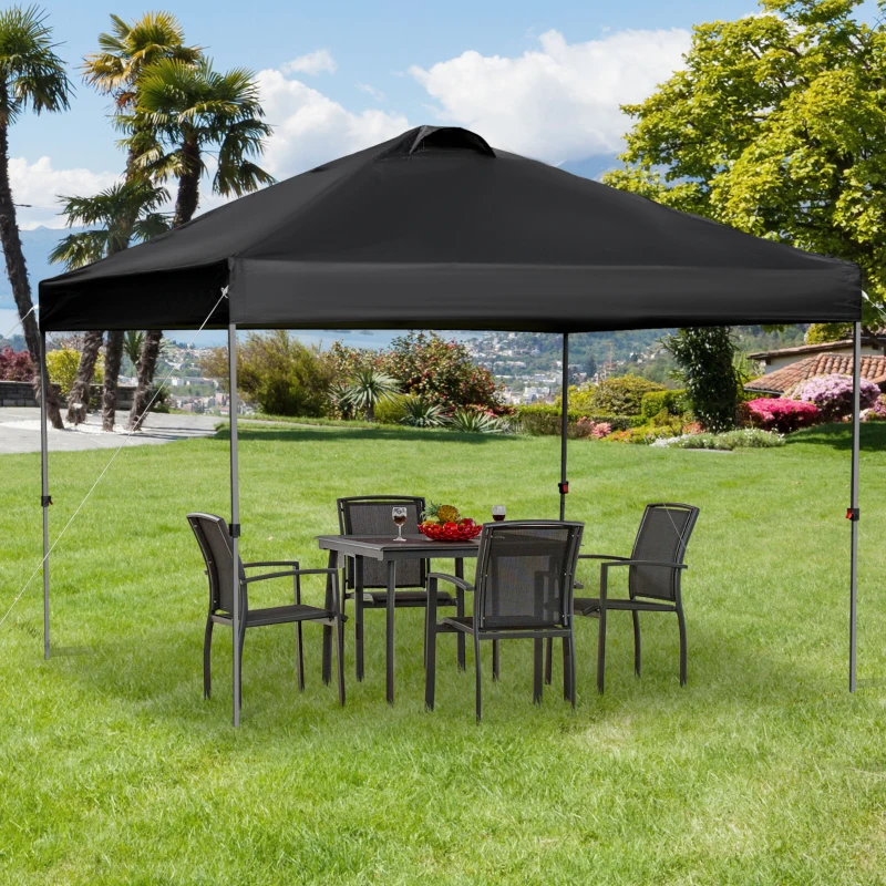 Outsunny 3 x 3m Pop Up Gazebo Black