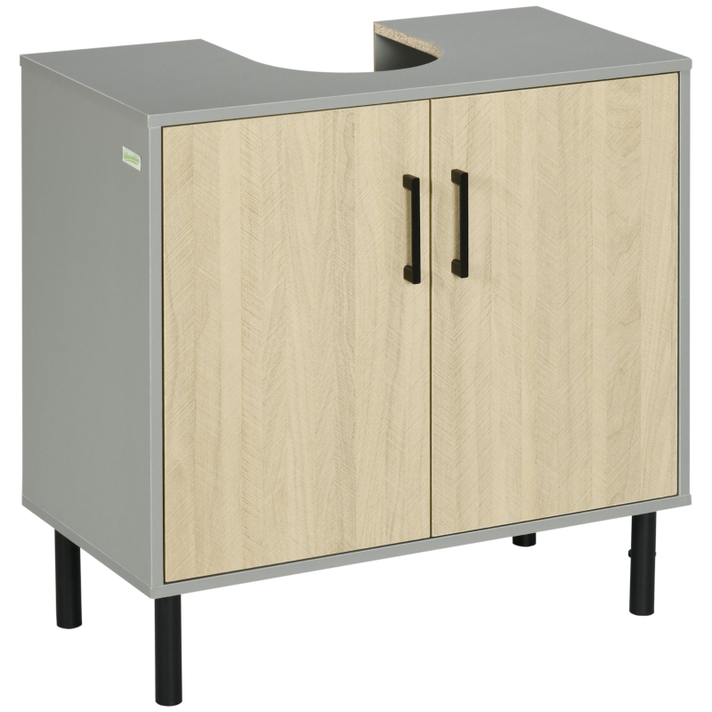 kleankin Under Sink Cabinet, Bathroom Vanity Unit, Storage Cupboard ...