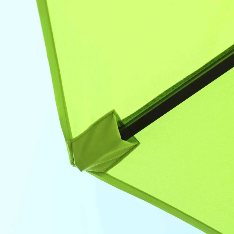 Outsunny Sun Umbrella Canopy Double-sided Crank Sun Shade Shelter 4.6M Green