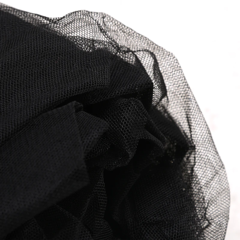 Outsunny Mosquitera para Sombrilla 300x300x240 cm Red para Sombrilla de Malla de Patio con Cremallera Negro