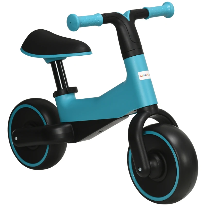 AIYAPLAY Bicicleta sem Pedais para Crianças acima de 18 Meses com Assento Ajustável em 30-36,5 cm Rodas de Ø19 cm 66,5x34x46,5 cm Azul
