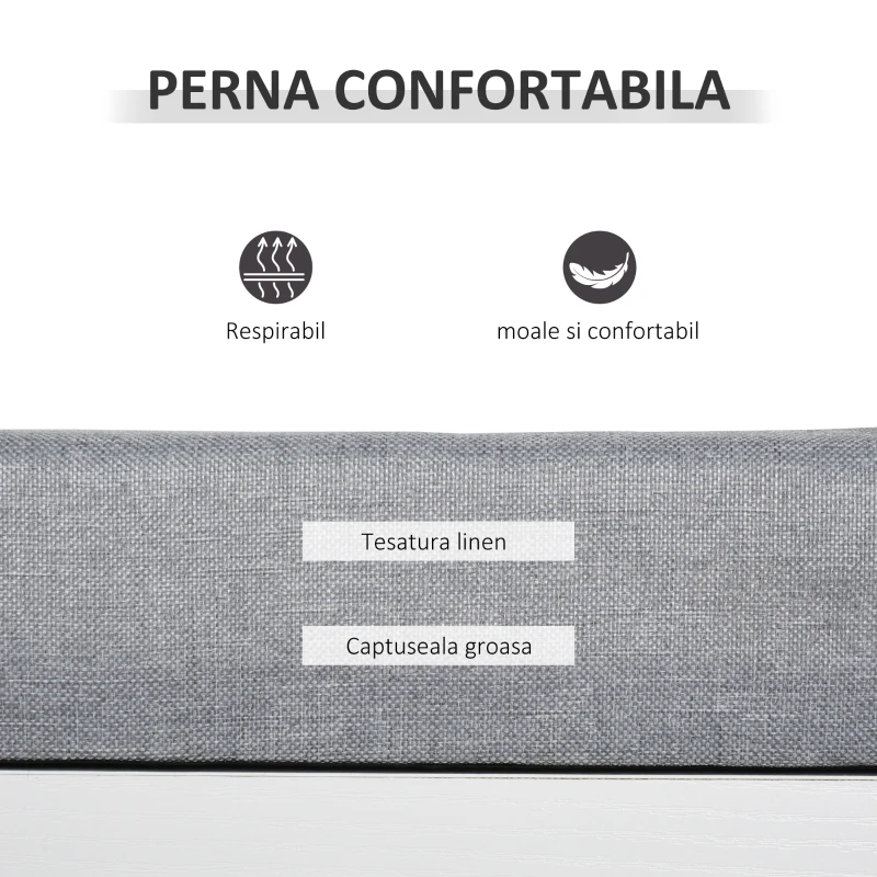 Banca Pantofar Alb – Lemn cu Perna, Sertar & 3 Compartimente