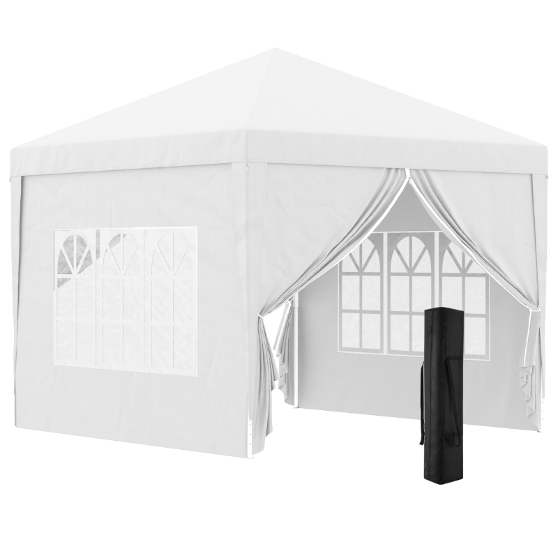 Outsunny Tonnelle Barnum Tente De R ception Pliante 3 X 3 X 2 58 M Avec 