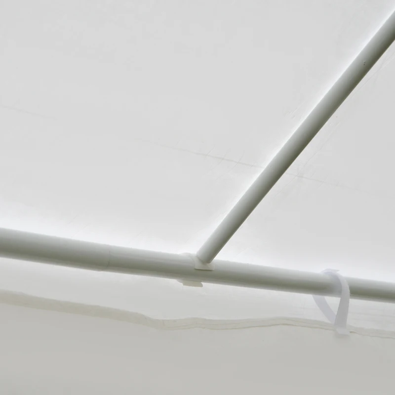 Outsunny 4x3 m Waterproof Gazebo W/Mesh Sides-White/Black