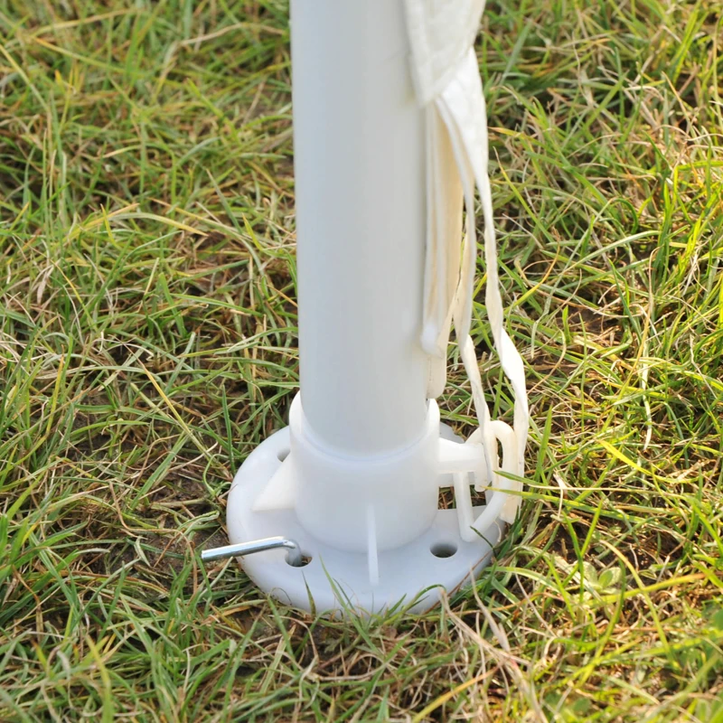 Outsunny Carpa de Jardín 6x3 m Carpa para Fiesta Cenador Desmontable Exterior con 6 Mosquiteras Laterales 2 Puertas con Cremallera Pabellón Gazebo para Terraza Patio Playa Blanco y Negro