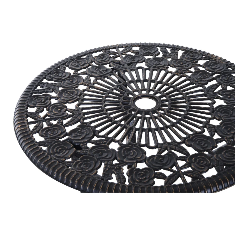 Outsunny zestaw mebli ogrodowych, 3-częściowy Zestaw mebli ogrodowych, komplet stół z krzesłami, komplet, zestaw wypoczynkowy