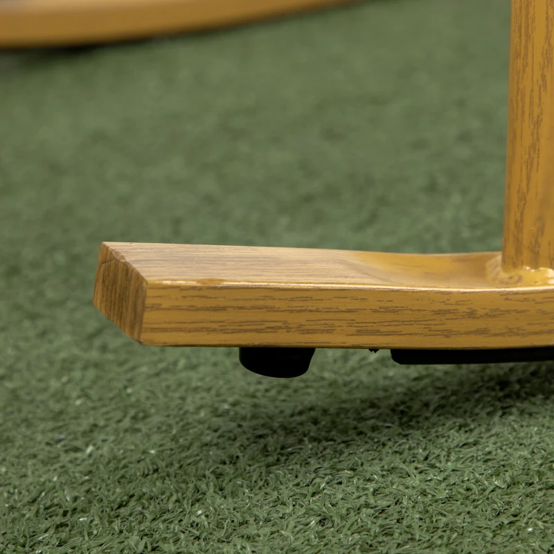 Outsunny Gartenmöbelset für  Personen 2 Schaukelstühle, 1 Beistelltisch, robustes Polyrattan, inkl. Sitzauflagen