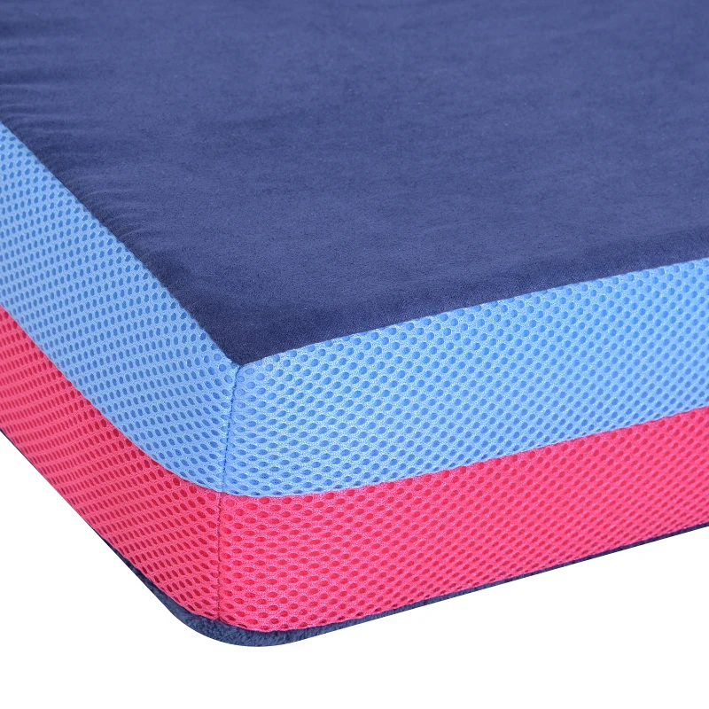 PawHut Cama Perro Manta Reversible para Mascotas Cama Fria Cálida de Perros Esponja de Memoria Colchoneta para Todas las Estaciones 88x56x10cm