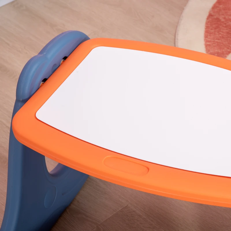 HOMCOM Bureau pupitre pour Enfants 2 Faces avec Tableau Blanc - Table à Dessin - dès 1 ans dim. 65L x 53l x 41H cm