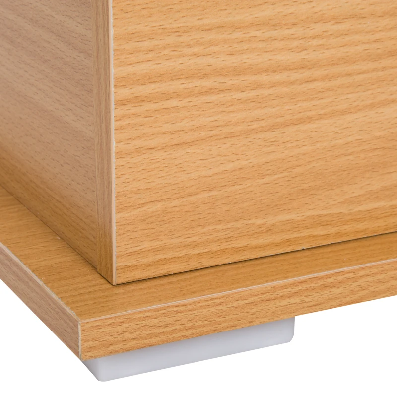 HOMCOM Coffre malle de rangement coffre à jouets dim. 100L x 40l x 40H cm panneaux particules bois clair