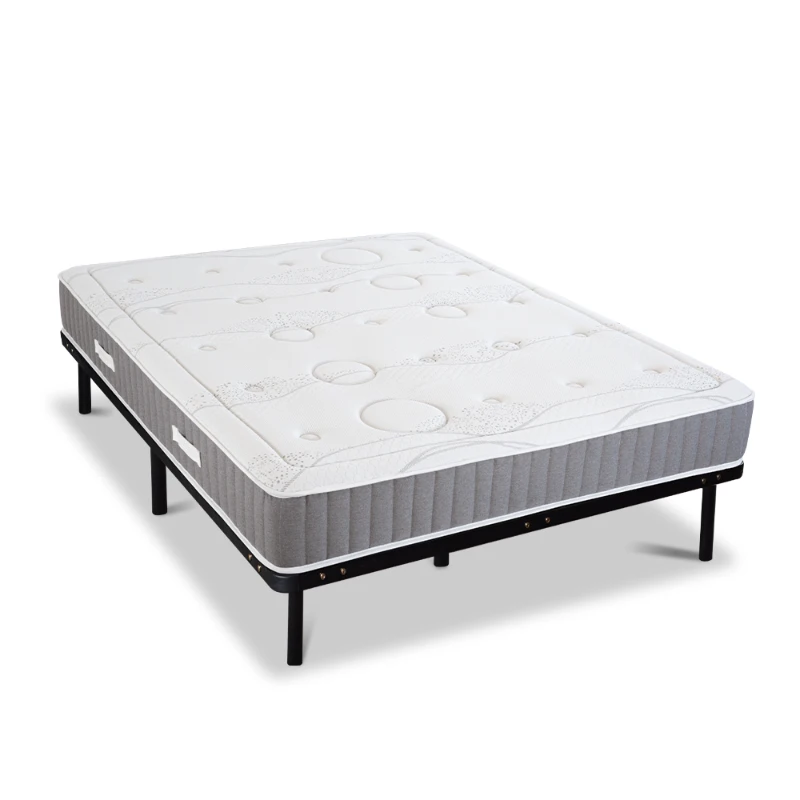 HOMCOM Matelas 140 x 190 - 15 cm d'épaisseur - mousse mémoire de forme et mousse recyclée 40 kg/m³ - 2 places