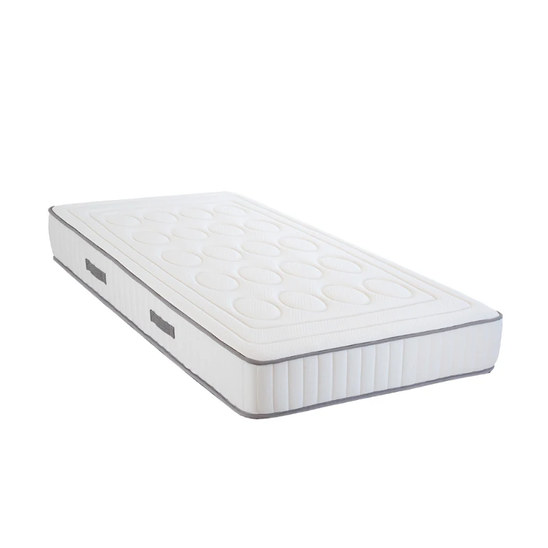 HOMCOM Ensemble matelas mémoire de forme et mousse recyclée 40 kg/m³ + Sommier à lattes 90 x 190 - 1 personne