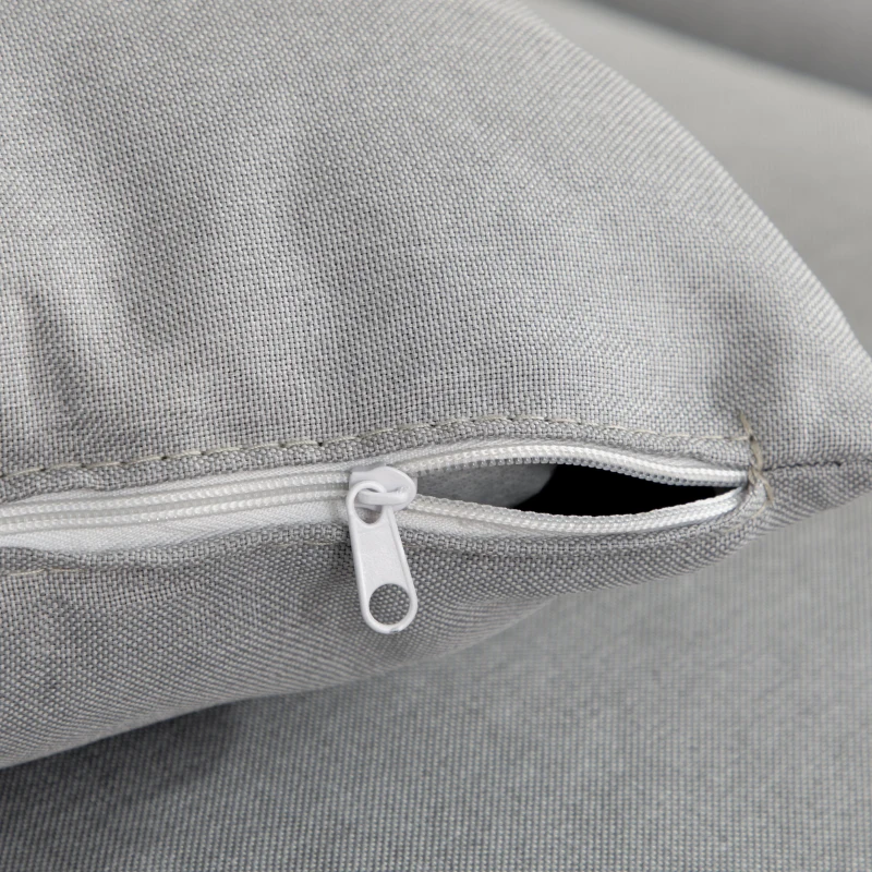 HOMCOM Sofá de 2 Plazas de Estilo Moderno Tapizado en Lino Sintético con 2 Cojines Decorativos 160x87x87 cm Gris Claro