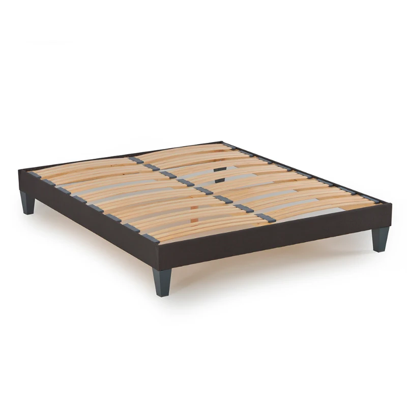 HOMCOM Ensemble matelas mémoire de forme + Sommier à lattes 4 pieds 140 x 190 - 2 personnes