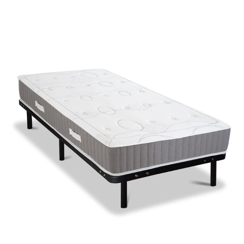 HOMCOM Matelas 90 x 190 - 15 cm d'épaisseur - mousse mémoire de forme et mousse recyclée 40 kg/m³ - 1 place