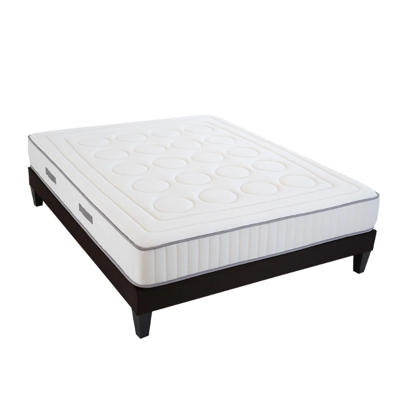 HOMCOM Matelas 140 x 190 - 18 cm d'épaisseur - mousse mémoire de forme et mousse recyclée 40 kg/m³ - 2 places