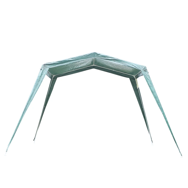 Outsunny Tenda Desmontável para Jardim com Tubo de Aço Tenda para Campismo Exterior 330x240x215 cm Verde