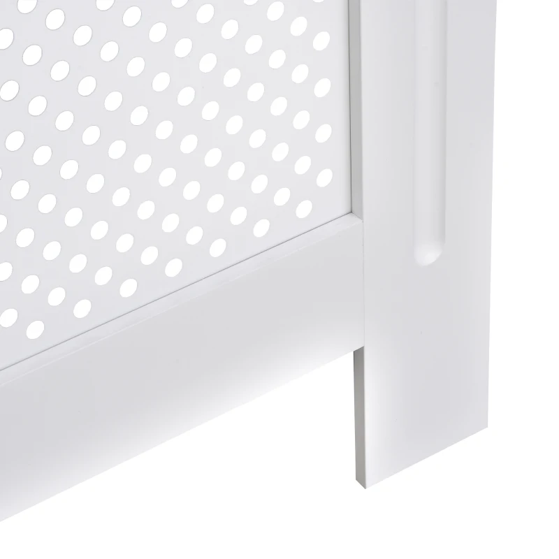 HOMCOM Cobertura de Radiador de MDF Cobertura para Radiador com Prateleira Estilo Moderno 78x19x82 cm Branco