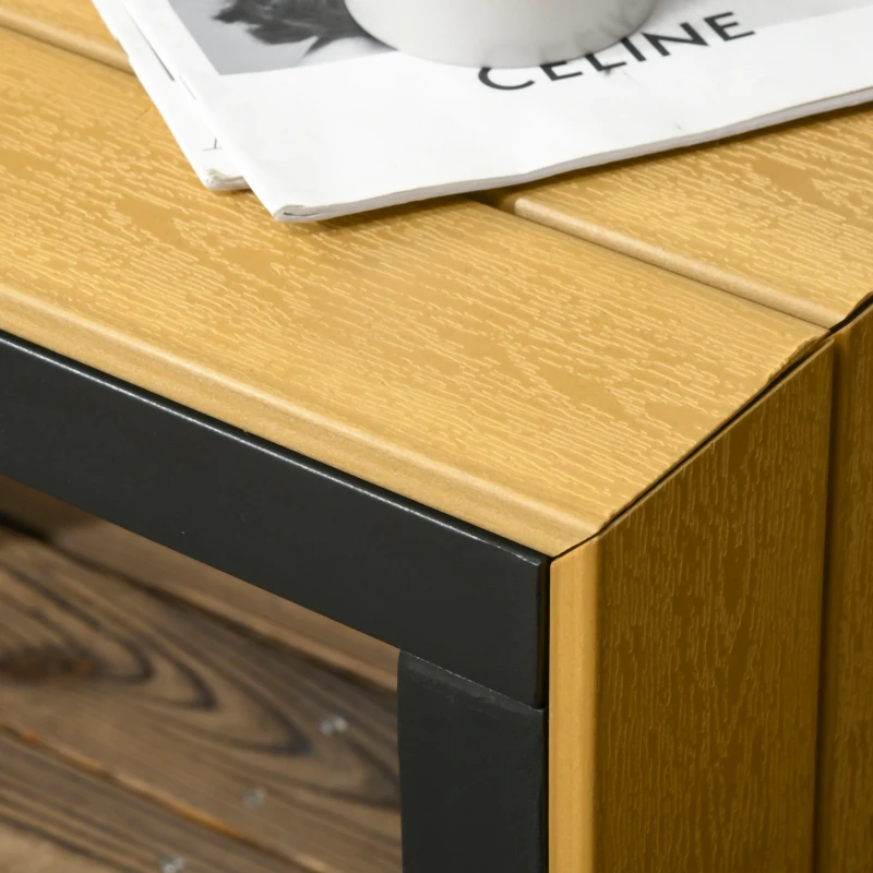 Outsunny Buitenzonnig 3 st. Tuinmeubelset, balkonmeubel met zitkussens voor terras, aluminium