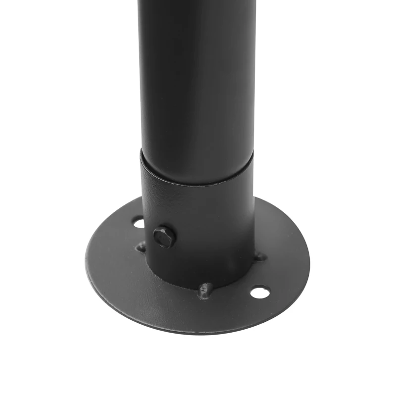 Outsunny Pérgola Exterior 3x3.65x2.82m  de Jardim Marco de Ferro com Parede Lateral e Mosquiteira Cor Creme