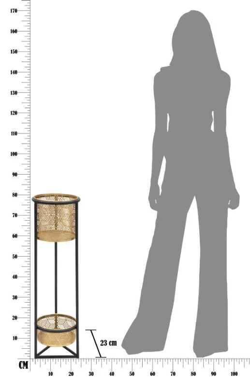 Mauro Ferretti Suport pentru flori dublu CM Ø 23X80