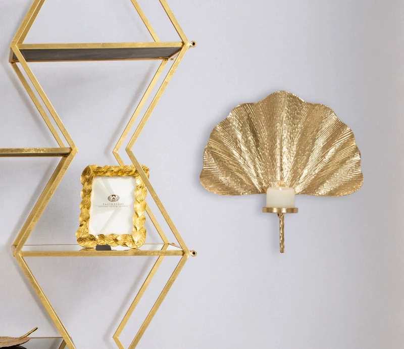 Mauro Ferretti Suport lumanare de perete GLAM LEAF CM 41X11,5X40