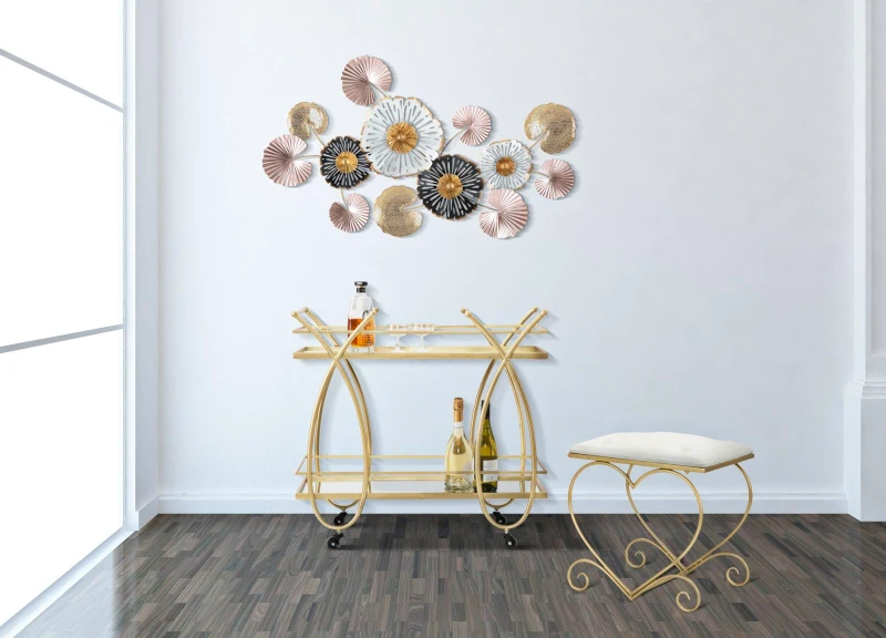 Mauro Ferretti Taburet Inimă Crem cm 50X37,5X51,5