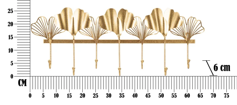 Mauro Ferretti CUIER DE PERETE 7 FRUNZE CM 66,2X6X26,3