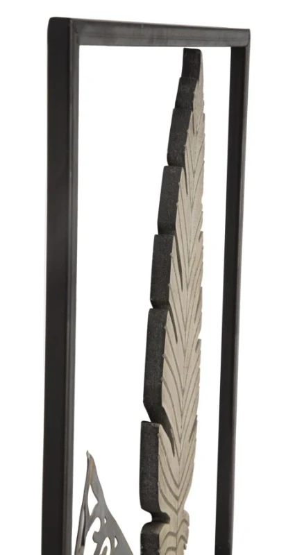 Mauro Ferretti Decoratiune de perete din lemn, frunze-A- CM 30,5X1,90X91