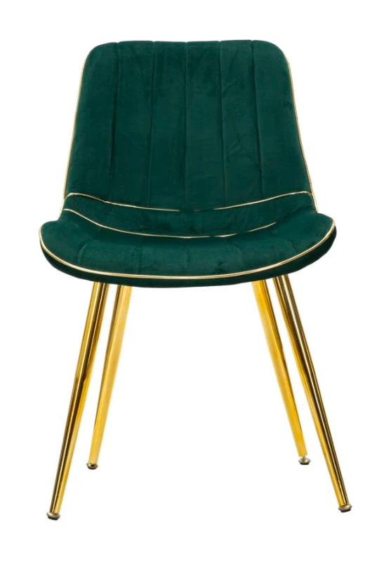 Mauro Ferretti SCAUN PARIS VERDE/AURIU SET 2 BUC CM 51X59X79