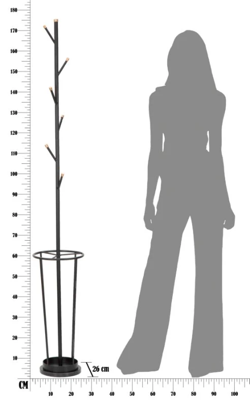 Mauro Ferretti Suport pentru umbrele GLAM BLACK CMØ 26X176