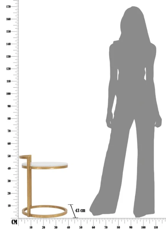 Mauro Ferretti Masuta rotunda MARBLE CM 40X43X50