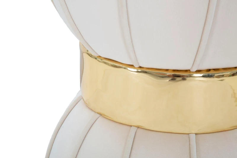 Mauro Ferretti TABURET FLOARE CREM CM Ø 40X44