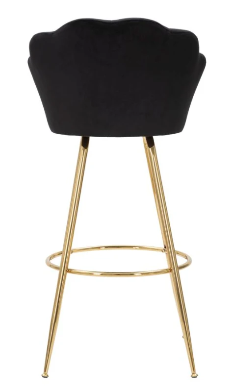 Mauro Ferretti SCAUN PENTRU BAR VIENNA NEGRU CM 55X53X110