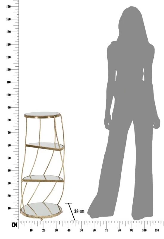 Mauro Ferretti Masuta de cafea TWISTY CM Ø 38X86